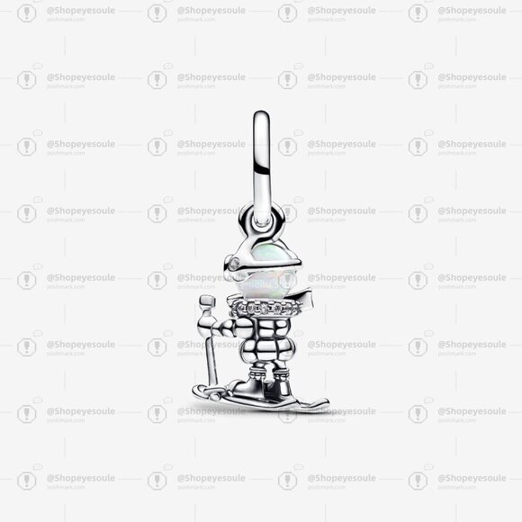 Pandora Skier Dangle Charm - Picture 2 of 6